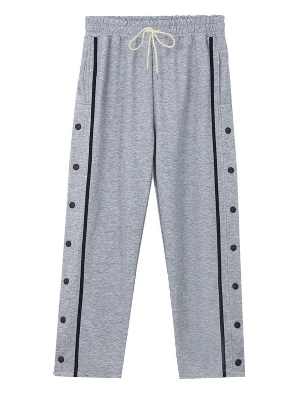 Men's Full Size Side Snap Button Pants Plus Size