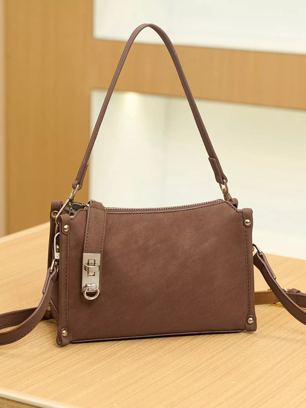 Buckle Detail Crossbody Bag