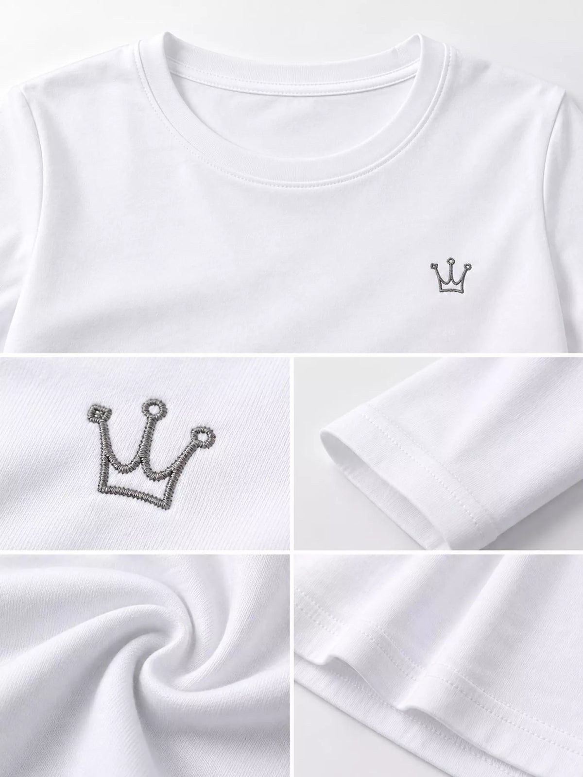 Full Size Crown Long Sleeve T-Shirt Plus Size