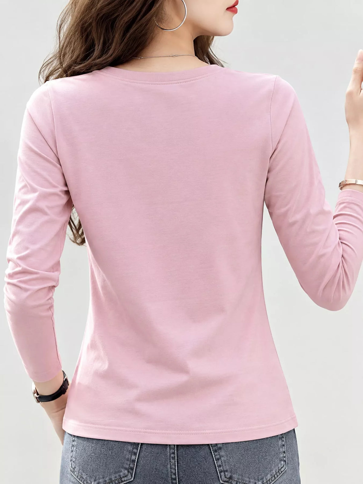 Full Size Crown Long Sleeve T-Shirt Plus Size