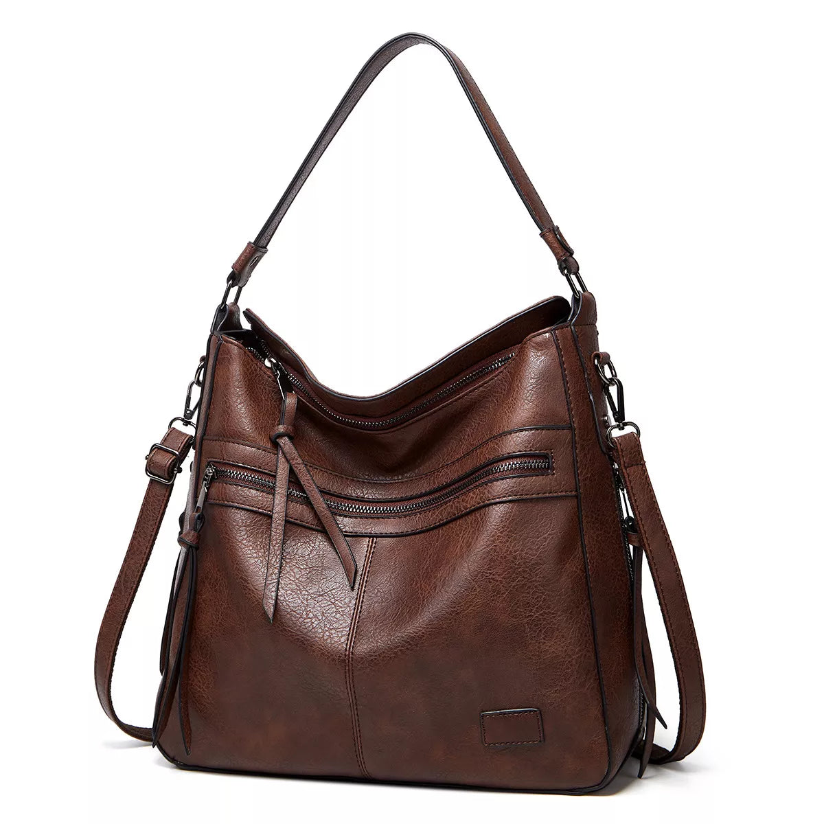 PU Leather Hobo Shoulder Bag
