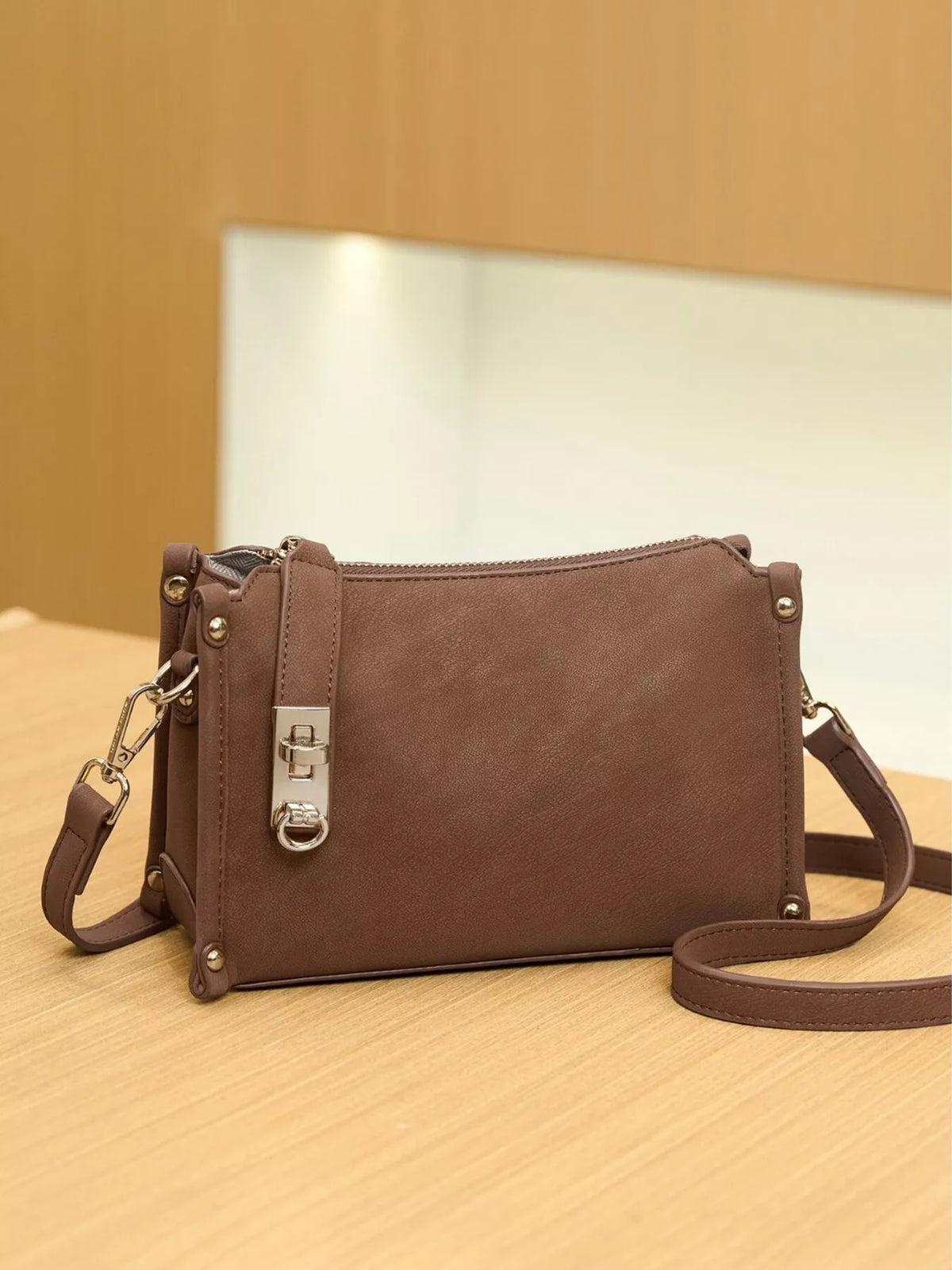 Buckle Detail Crossbody Bag