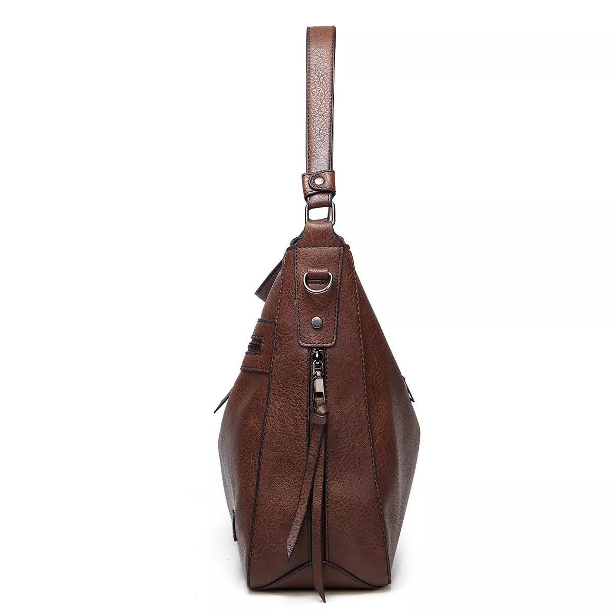 PU Leather Hobo Shoulder Bag
