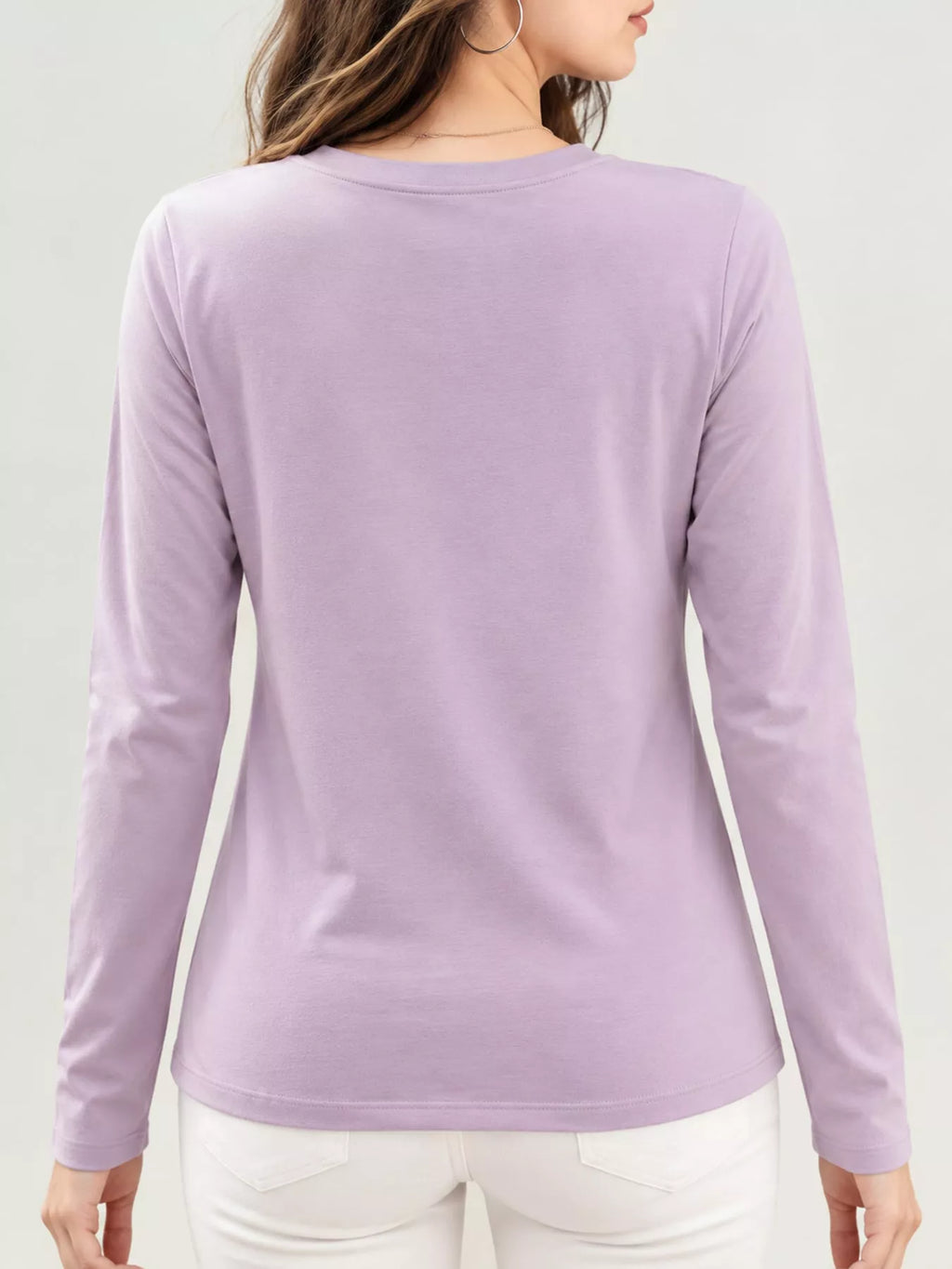 Full Size Crown Long Sleeve T-Shirt Plus Size