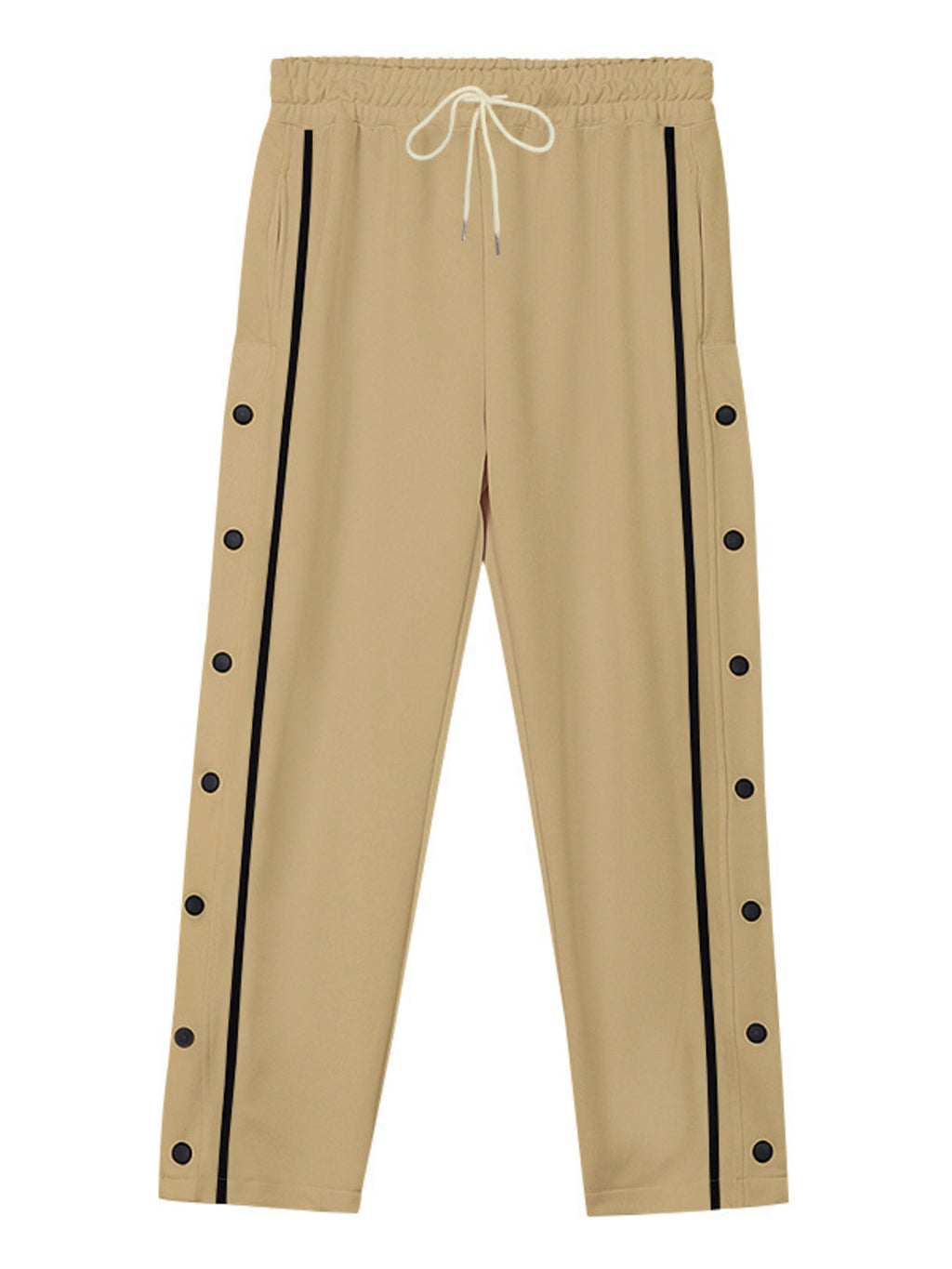 Men's Full Size Side Snap Button Pants Plus Size