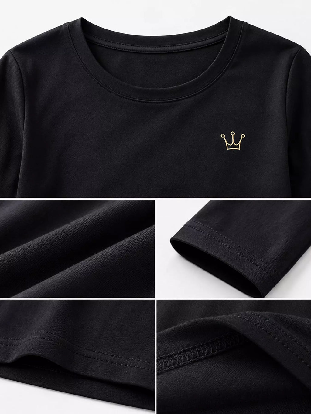 Full Size Crown Long Sleeve T-Shirt Plus Size