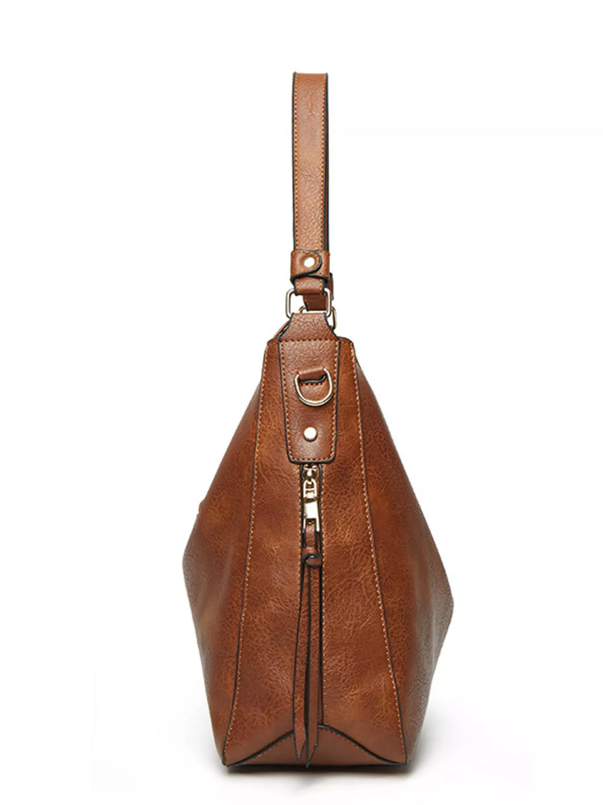 Classic Minimalist PU Leather Shoulder Bag with Spacious Capacity