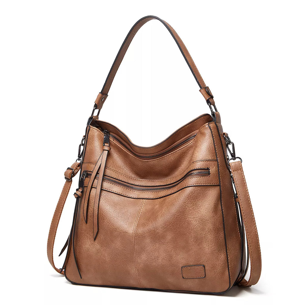 PU Leather Hobo Shoulder Bag