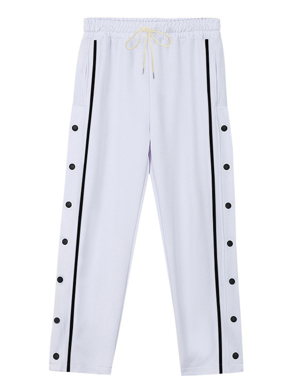 Men's Full Size Side Snap Button Pants Plus Size