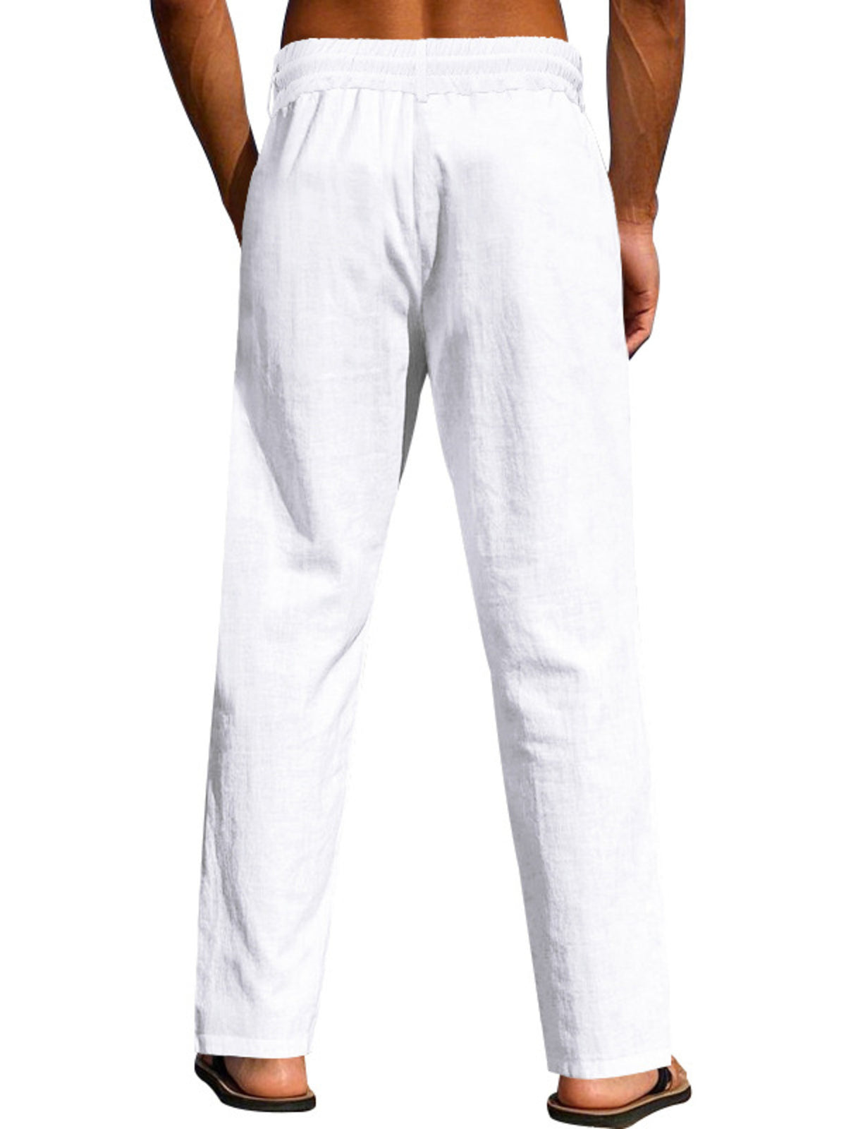 Men's Full Size Drawstring Elastic Waist Loose Fit Pants Plus Size