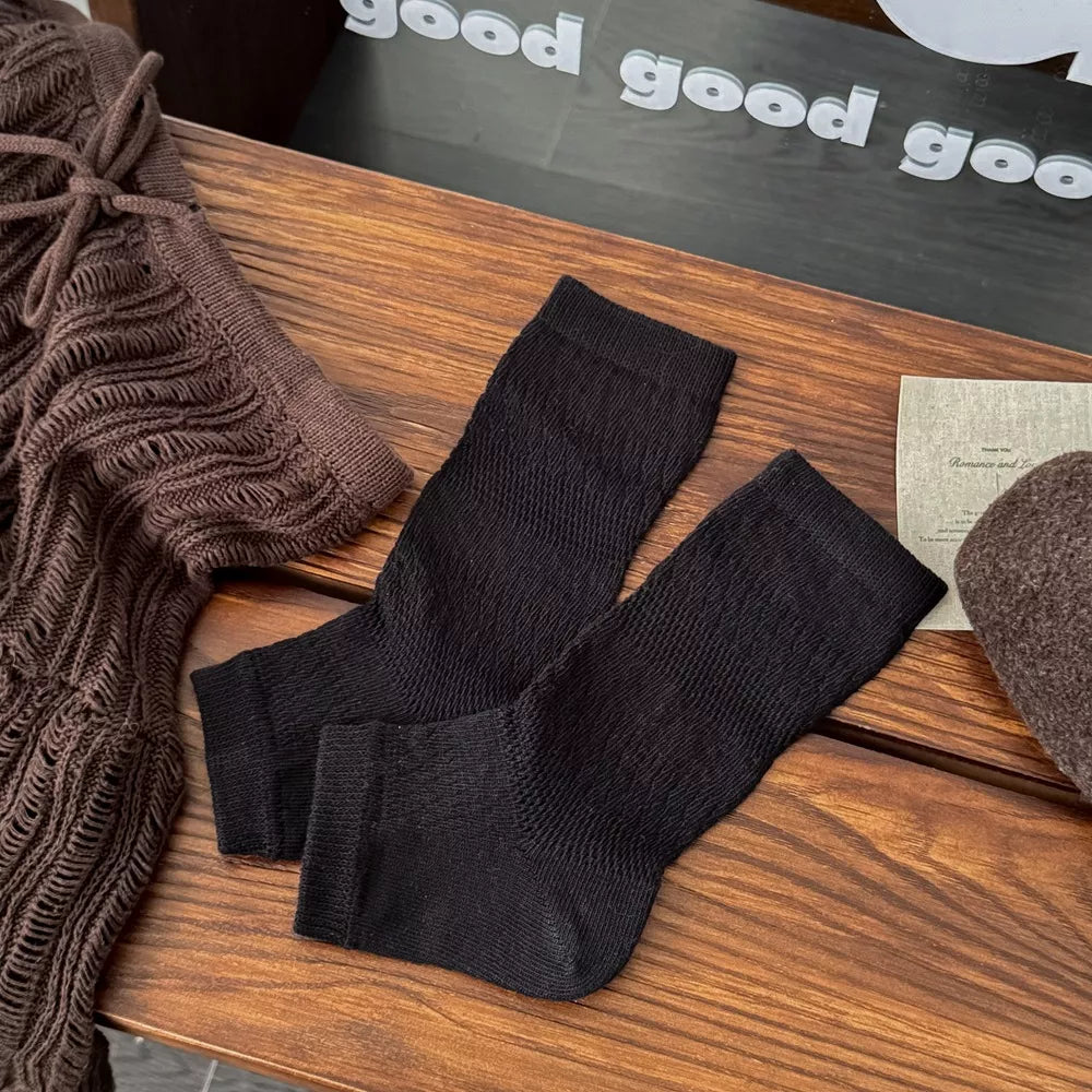 Stirrup Textured Socks - Black