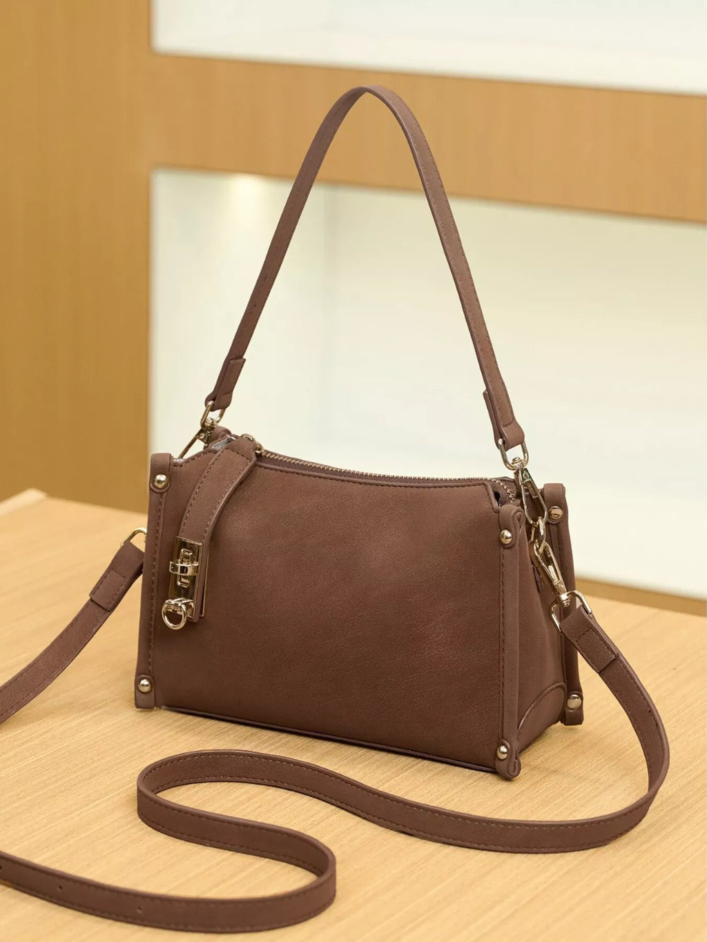 Buckle Detail Crossbody Bag